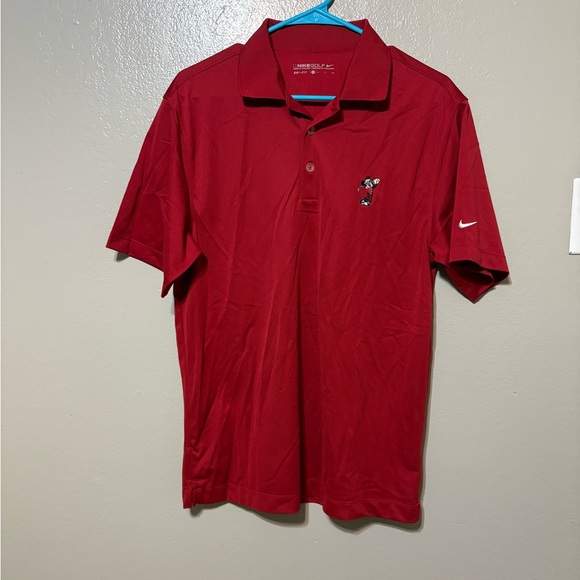 Nike Other - Nike Golf Dark Red Men's Walt Disney World Mickey Mouse Size S Polo Shirt